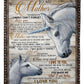 Horse I Loved You My Whole Life Flannel Blanket For Cozy Bedroom Sofa Decor