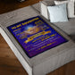 Family Big Hug Daughter Gift Flannel Blanket For Cozy Bedroom Sofa Decor