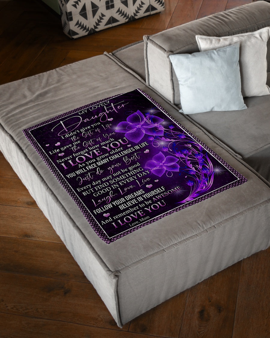 Flower I Love You Flannel Blanket For Cozy Bedroom Sofa Decor