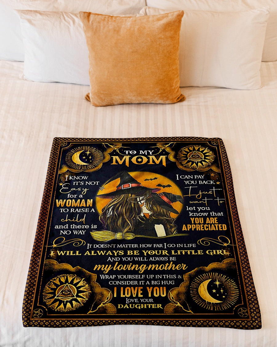 Witch You Will Always Be My Loving Mother Flannel Blanket For Cozy Bedroom Sofa Decor