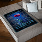 Flower Consider Big Hug Mom To Daughter Flannel Blanket For Cozy Bedroom Sofa Decor