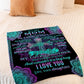God I Love You With All My Heart Mother Flannel Blanket For Cozy Bedroom Sofa Decor