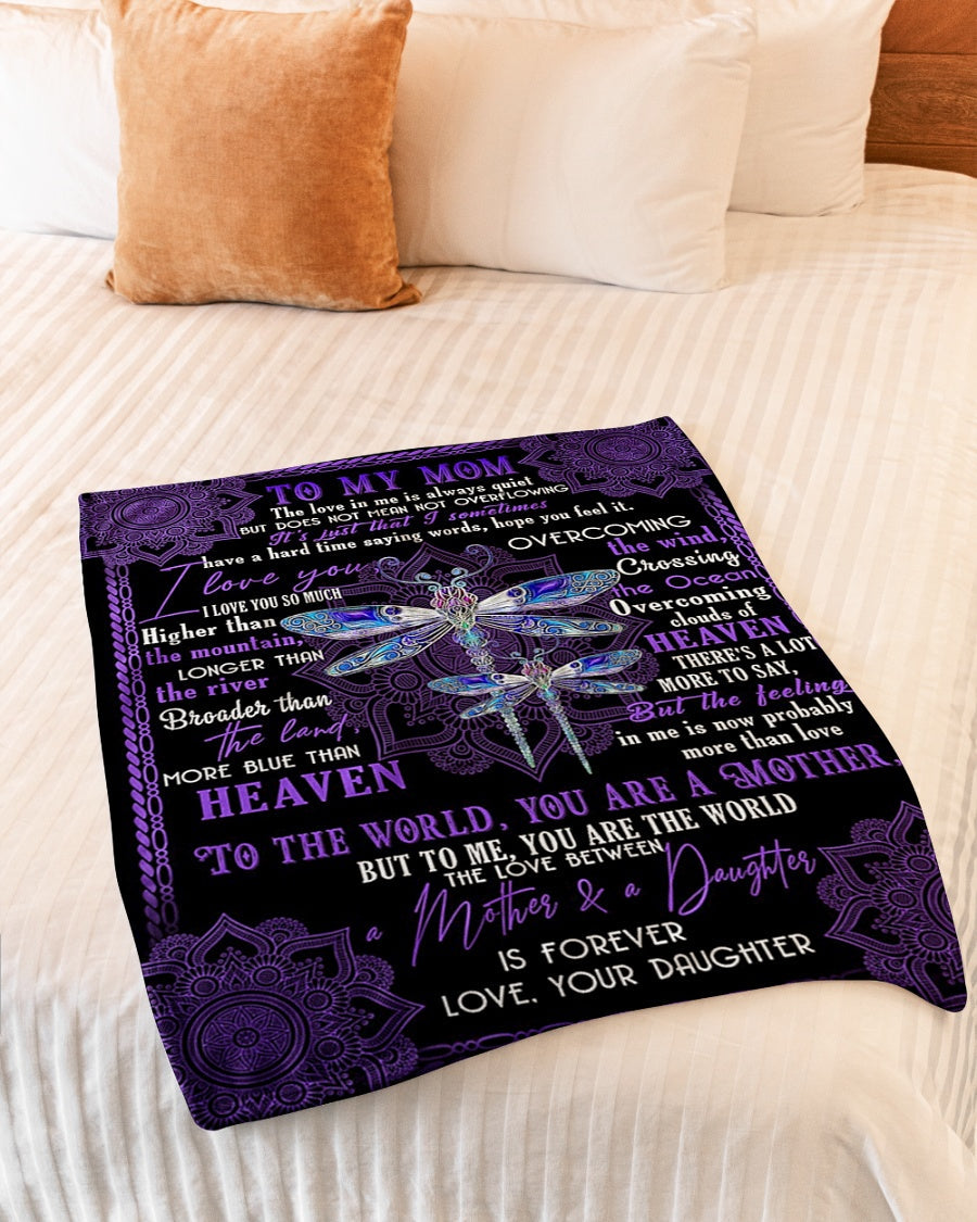 Dragon Big Hug From Daughter Flannel Blanket For Cozy Bedroom Sofa Decor