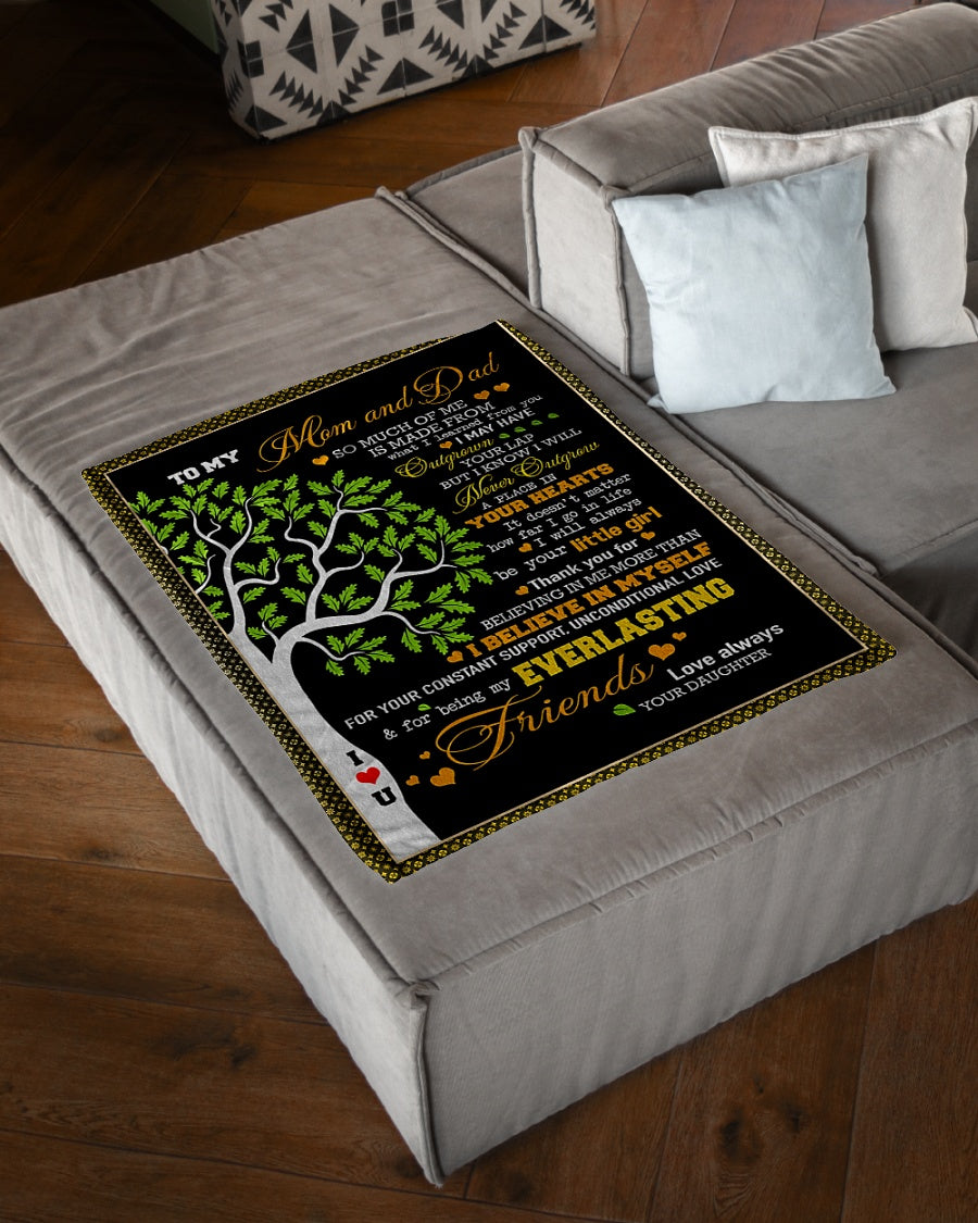 Family Tree You Will Always Be My Loving Mother Flannel Blanket For Cozy Bedroom Sofa Decor