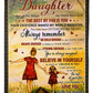 Family All The Things My Hands Have Held Mom To Daughter Flannel Blanket For Cozy Bedroom Sofa Decor