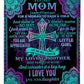 God I Love You With All My Heart Mother Flannel Blanket For Cozy Bedroom Sofa Decor