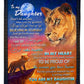 Lion Believing In Yourself Daughter Gift Flannel Blanket For Cozy Bedroom Sofa Decor