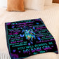 Family Never Feel That You Are Alone To Bonus Daughter Flannel Blanket For Cozy Bedroom Sofa Decor