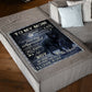Wolf To My Mom Wolf You Are Appreciated Flannel Blanket For Cozy Bedroom Sofa Decor