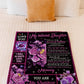 Rose Your Way Back Home Daughter Gift Flannel Blanket For Cozy Bedroom Sofa Decor