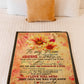 Sunflower I Loved You My Whole Life Flannel Blanket For Cozy Bedroom Sofa Decor