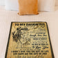 Family The Gift Of Life Daughter Gift Flannel Blanket For Cozy Bedroom Sofa Decor