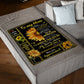 Sunflower You Are My Hero Mother Flannel Blanket For Cozy Bedroom Sofa Decor