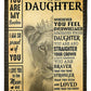 Lion You Are My Sunshine Mom To Daughter Flannel Blanket For Cozy Bedroom Sofa Decor