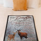 Deer My Heart Daughter Gift Flannel Blanket For Cozy Bedroom Sofa Decor