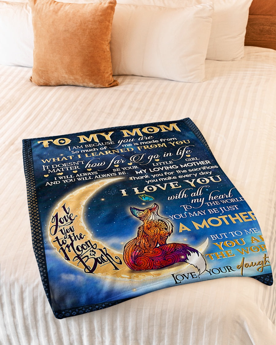 Family I Am Always With You Flannel Blanket For Cozy Bedroom Sofa Decor