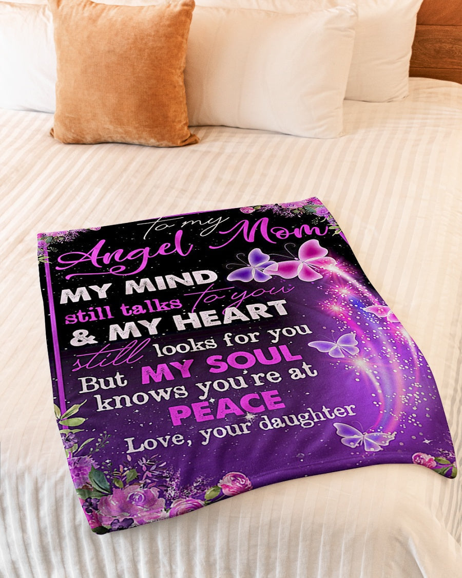 Butterfly I Love You To The Moon And Back Flannel Blanket For Cozy Bedroom Sofa Decor