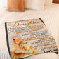 Tiger Never Feel That You Are Alone Mom To Daughter Flannel Blanket For Cozy Bedroom Sofa Decor