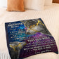Wolf Believe In Yourself I Love You Flannel Blanket For Cozy Bedroom Sofa Decor
