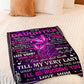 Butterfly My Heart Daughter Gift Flannel Blanket For Cozy Bedroom Sofa Decor