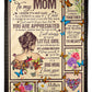 Butterfly To My Mom You Will Always Be My Loving Mom Flannel Blanket For Cozy Bedroom Sofa Decor