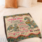 Hippie To My Mom Dragon In My Life Flannel Blanket For Cozy Bedroom Sofa Decor