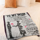 Family To My Mom Vintage If I Could Flannel Blanket For Cozy Bedroom Sofa Decor