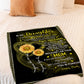 Sunflower I Think About You Flannel Blanket For Cozy Bedroom Sofa Decor