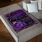 Rose I Think About You Daughter Gift Flannel Blanket For Cozy Bedroom Sofa Decor