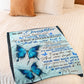 Butterfly To My Daughter Never Forget That I Love You Flannel Blanket For Cozy Bedroom Sofa Decor