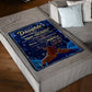 Deer Treat You Right Daughter Gift Flannel Blanket For Cozy Bedroom Sofa Decor
