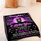 Family Baby Girl Mom To Daughter Flannel Blanket For Cozy Bedroom Sofa Decor
