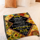 Sunflower You Will Always Be My Loving Mother Flannel Blanket For Cozy Bedroom Sofa Decor