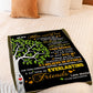 Family Tree You Will Always Be My Loving Mother Flannel Blanket For Cozy Bedroom Sofa Decor