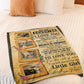 Family Follow Your Dreams Daughter Gift Flannel Blanket For Cozy Bedroom Sofa Decor