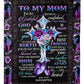 God To My Mom I Love You And Appreciate You Flannel Blanket For Cozy Bedroom Sofa Decor