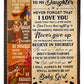 Family Never Forget That I Love You Mom To Daughter Flannel Blanket For Cozy Bedroom Sofa Decor