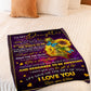 Family When Life Gets Hard You Feel Alone Mom To Daughter Flannel Blanket For Cozy Bedroom Sofa Decor