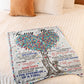 Family I Love You To The Moon And Back Flannel Blanket For Cozy Bedroom Sofa Decor