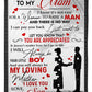 Family I Love You With All My Heart Mother Flannel Blanket For Cozy Bedroom Sofa Decor