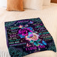 Rose You Will Always Be My Loving Mother Big Hug Flannel Blanket For Cozy Bedroom Sofa Decor