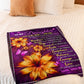 Flower My Wish For You Mom To Daughter Flannel Blanket For Cozy Bedroom Sofa Decor