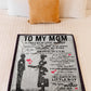 Family To My Mom Vintage If I Could Flannel Blanket For Cozy Bedroom Sofa Decor