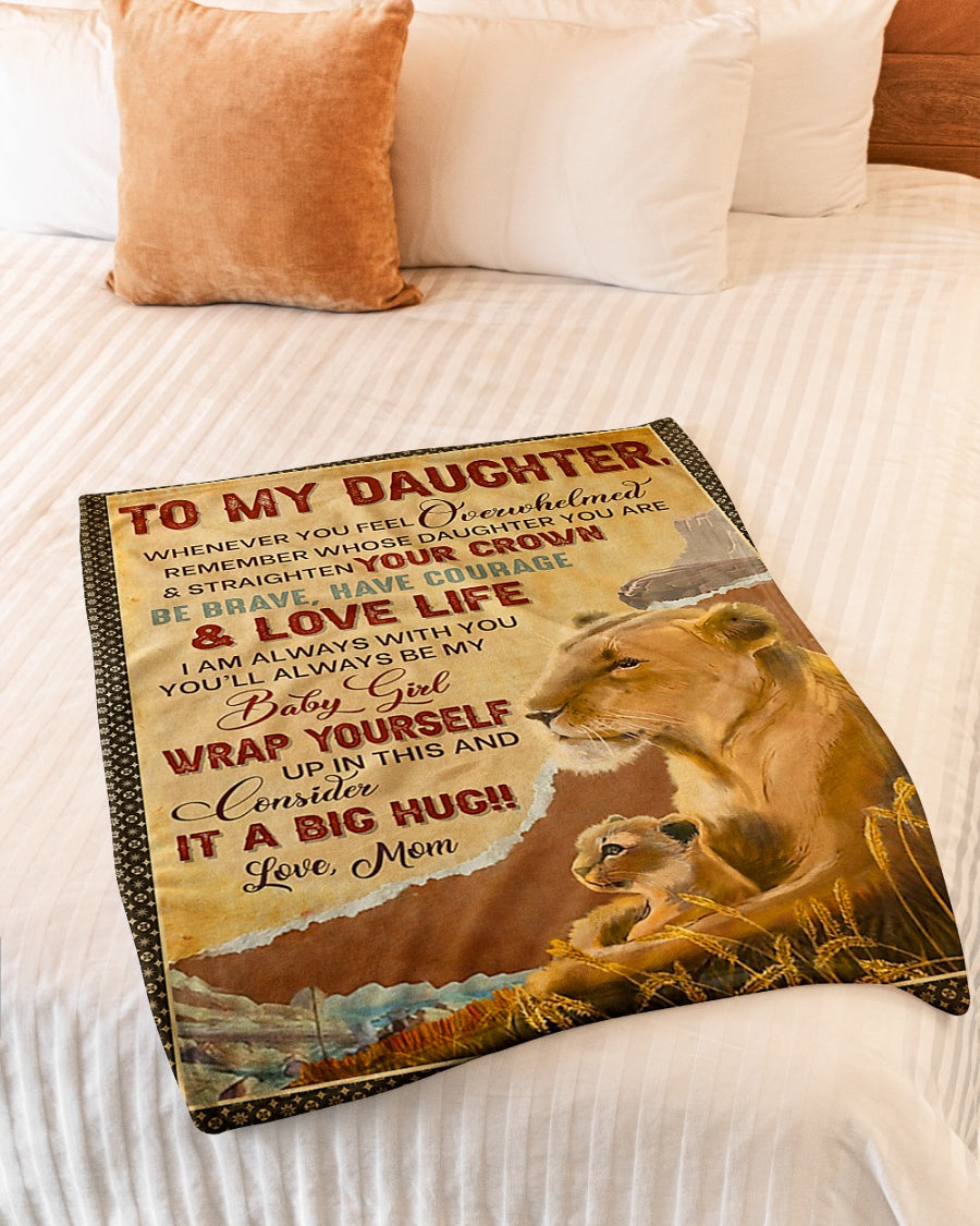 Lion Consider Big Hug Flannel Blanket For Cozy Bedroom Sofa Decor