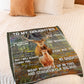 Deer Consider Big Hug Daughter Gift Flannel Blanket For Cozy Bedroom Sofa Decor