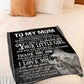 Wolf You Are My Hero Your Little Girl Flannel Blanket For Cozy Bedroom Sofa Decor