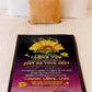Sunflower Just Do Your Best Daughter Gift Flannel Blanket For Cozy Bedroom Sofa Decor