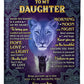 Lion I Believe In You Daughter Gift Flannel Blanket For Cozy Bedroom Sofa Decor