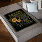 Sunflower I Think About You Flannel Blanket For Cozy Bedroom Sofa Decor