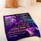 Wolf Live Your Dreams Daughter Gift Flannel Blanket For Cozy Bedroom Sofa Decor